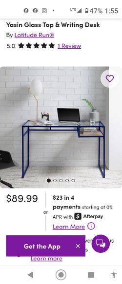 Ikea  Desk Glass Top 