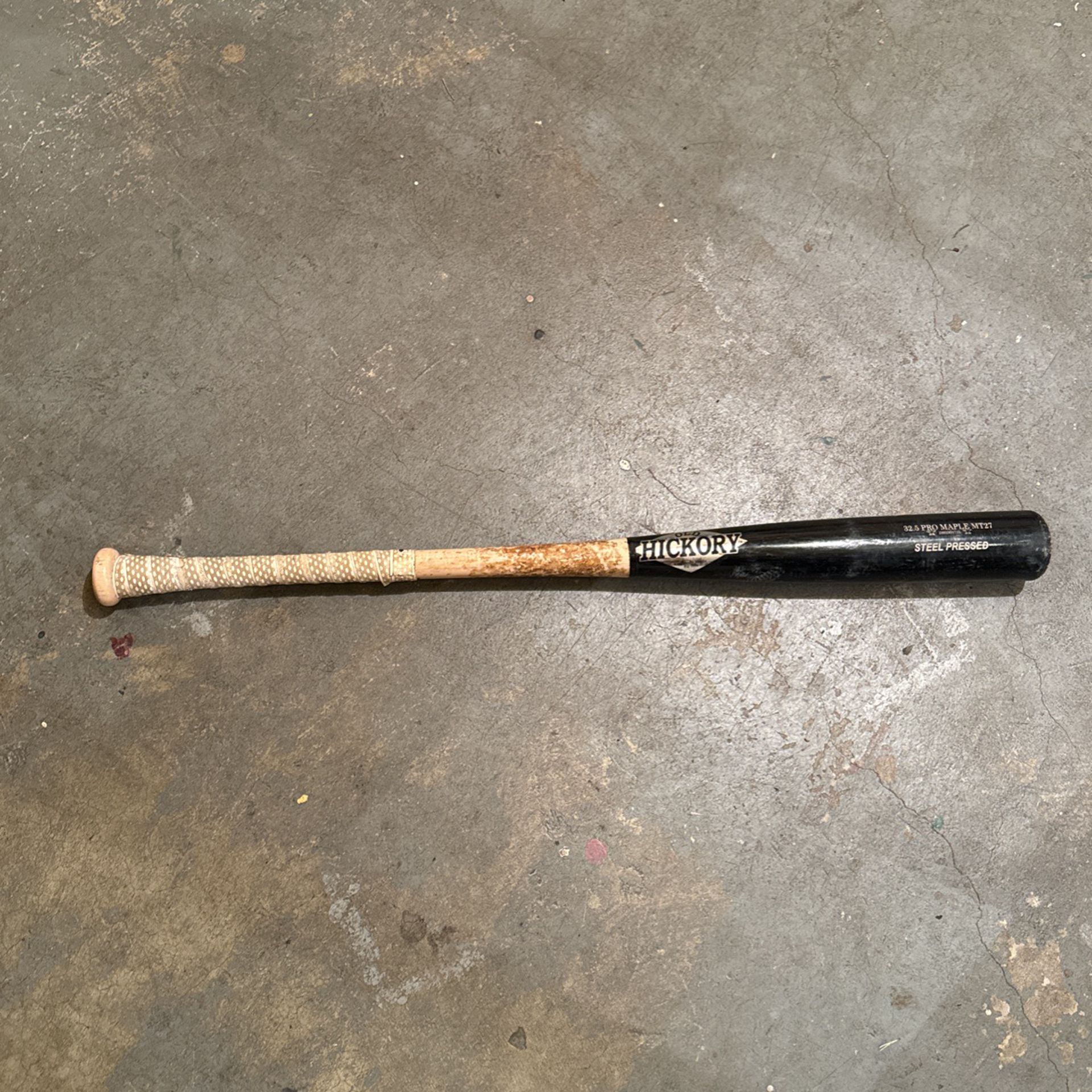 Old Hickory Wood Bat Mt27 Steel Press 32.5