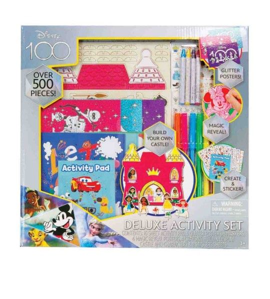 💥NEW DISNEY 100 DELUXE ACTIVITY SET. OVER 500 PIECES