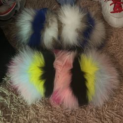Little Girl Fur Sandals