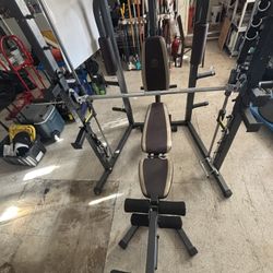 Marcy MD-9010G Smith Machine/Cage System Home Gym Fitness Weight Training 