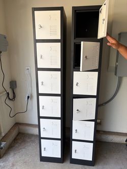 Metal Storage Lockers with 6 Compartments