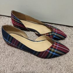 New Chinese Laundry Plaid Flats