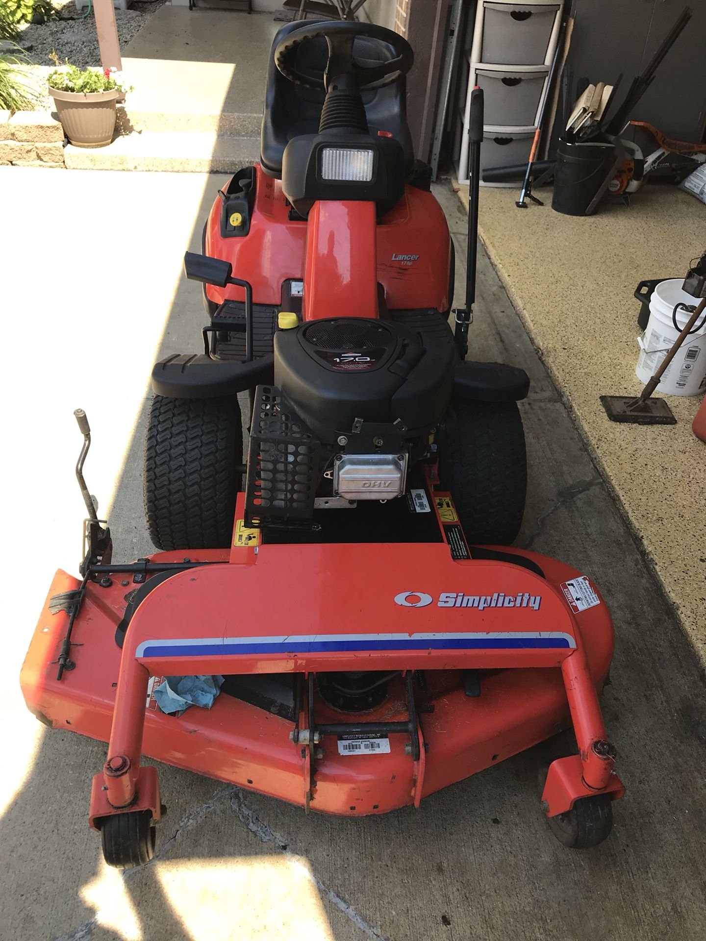 Very Nice Simplicity Lancer Hydro Zero Turn With 44” Cut