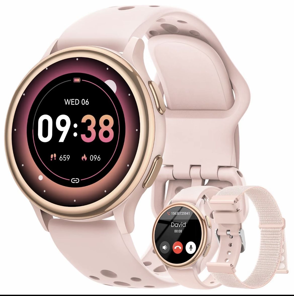 New In Box 1.27"Fashion Touch Screen,Digital Smart Watches with Call Function100+Sports Modes DIY Watch Dials Messages Reminder Multifunctional