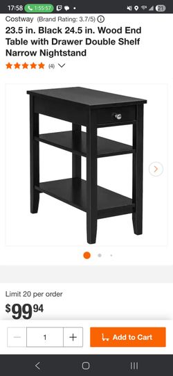 New In Box- Narrow End Table/ Nightstand