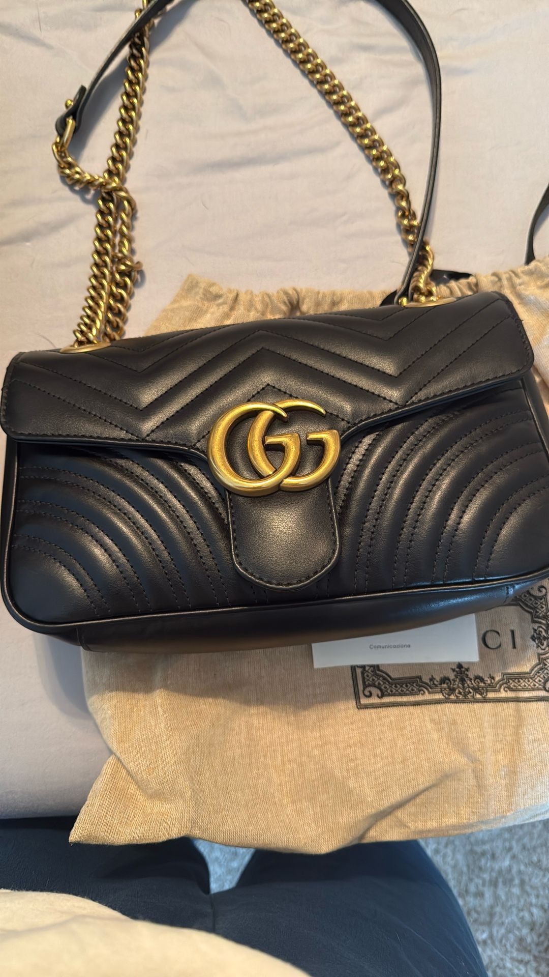 Black Gucci Bag Slightly Used