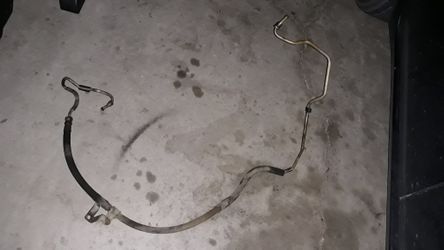 Power steering pressure line hose.