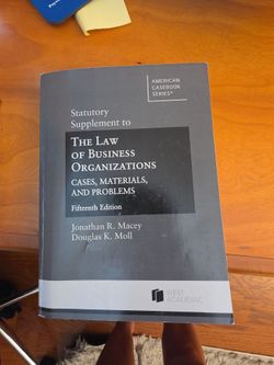 The law of business organizations, cases materials and problems fifteenth.Edition