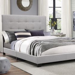 $299 Brand New Queen Size Grey Bed Frame With New Mattress/Fast Delivery
