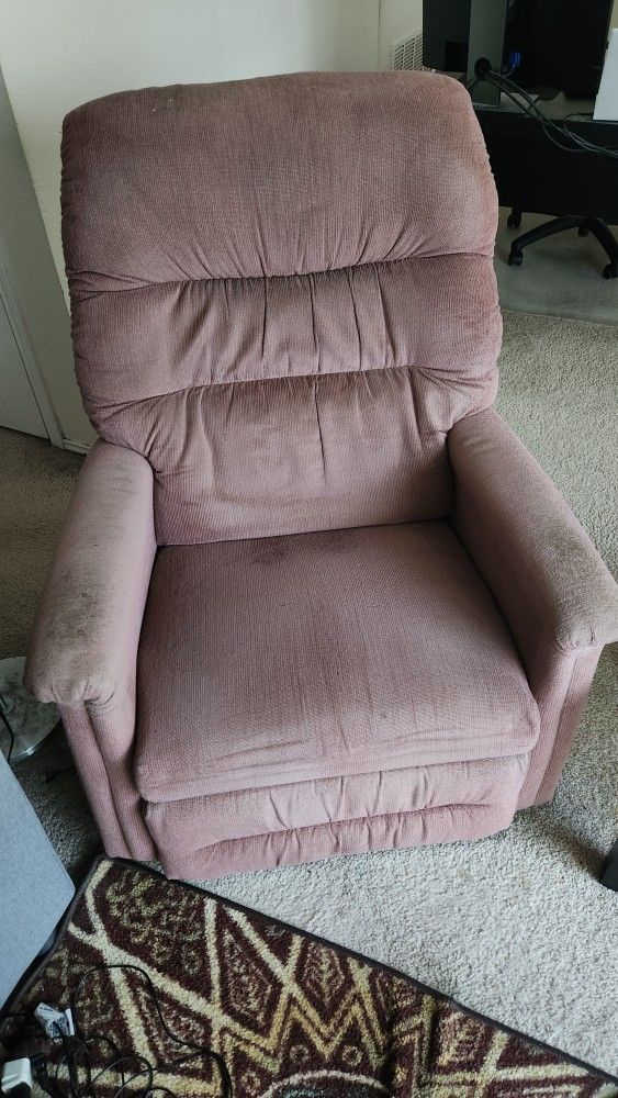Comfortable Recliner With A Handle On The Side