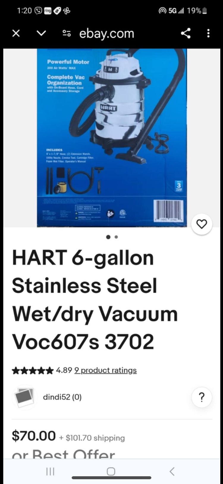 Vacuum Wet /dry