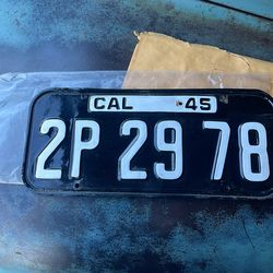 License plate for sale