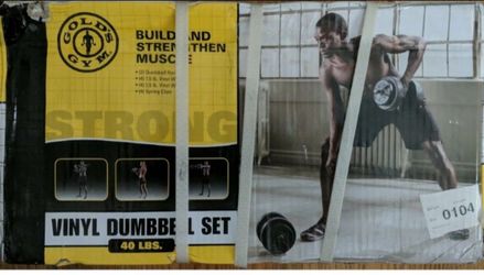 Golds Gym adjustable dumbbells