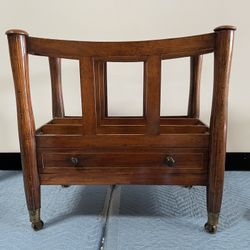 Mahogany Canterbury/ Magazine Rack 