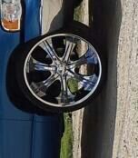 26" five lug dodge wheels