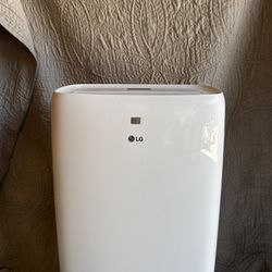 LG 6,000 BTU Portable Air Conditioner Cools 250 Sq. Ft. with Dehumidifier in White