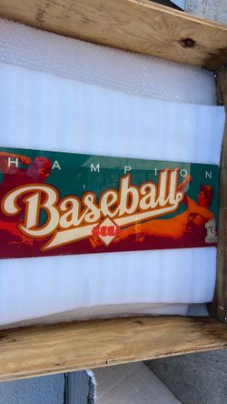 Sega championship baseball Arcade marquee