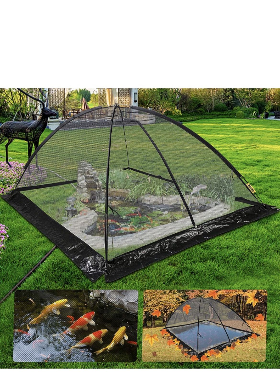 Garden Pond Cover Tent Dome Netting Pool Cover Protector13x17ft  