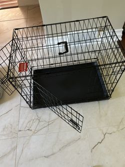 Dog Wire Crate With Pad