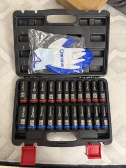 Master Set 1/2" Inch Drive Deep Impact Socket Set SAE and Metric