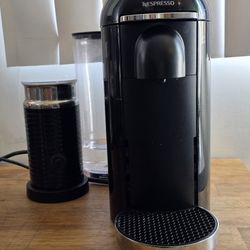 Nespresso Vertuo Plus Deluxe And Aerocciino Milk Frother By Nespresso
