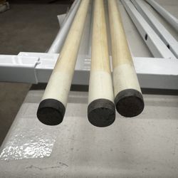 HAN'S DELTA Set of 3 Pool Cues  19 Oz. 19Oz. ,18 Oz. Real 4-Prong House Bar Billiard Pool Cue Stick