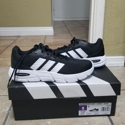 New Adidas Women's Size 8 Black Cloudfoam Flex Sneaker