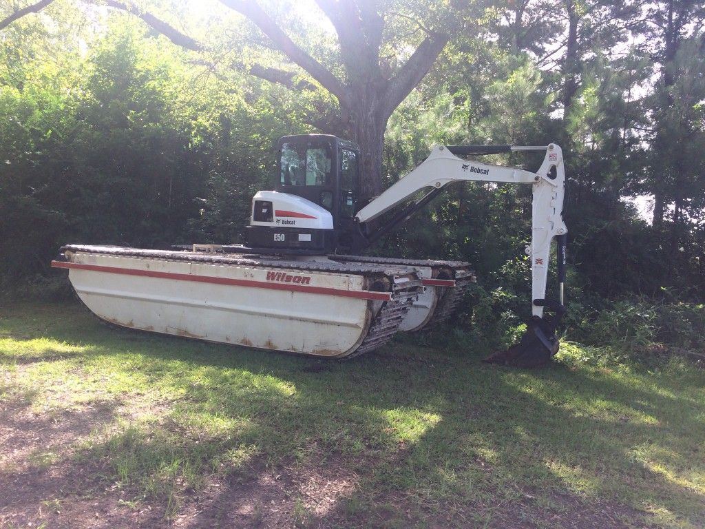 Used 2016 Bobcat E50 Marsh Buggy with Wilson Amphibious Pontoons