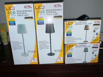 Brand new dimmable rechargeable lamps