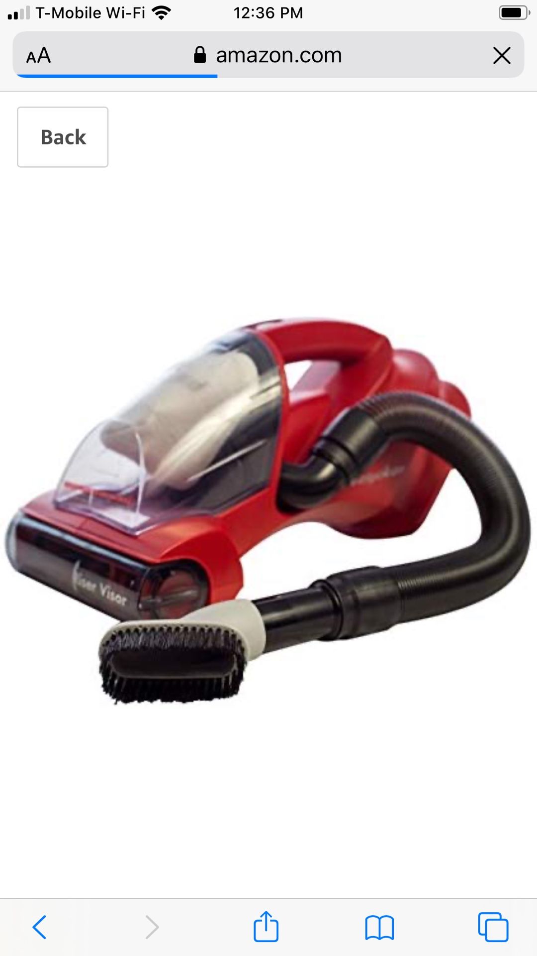 Eureka 72A EasyClean Deluxe Handheld Cleaner, Corded Vacuum, LightweightRed for Sale in Sun