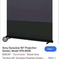 BRAND NEW SONY 80” Dyna. Screen