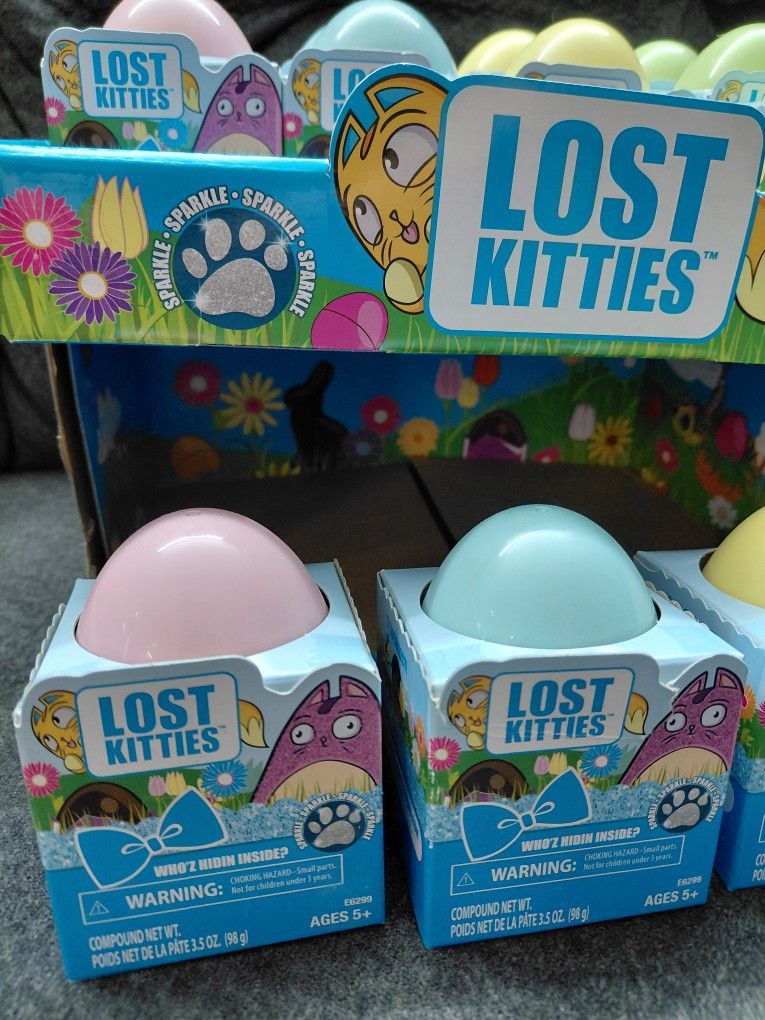 12 Lost Kitties Eggs Hasbro NEW
