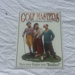Three Stooges Metal Poster