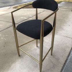Modern Gold Leg Barstools 2pcs