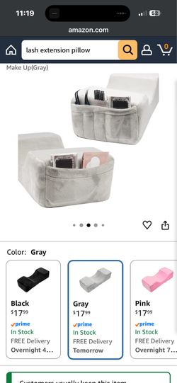 Lash extensions pillow