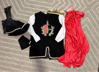 Kids Medieval King Prince Costume - size large