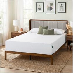 Queen Size 12 Inch Green Tea Cooling Gel Memory Foam Mattress Queen