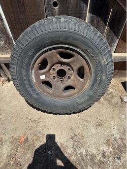 Chevy truck tire and rim