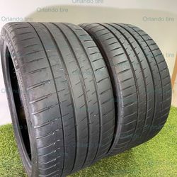 S528  285 30 20 99Y  Michelin Pilot Sport 4S  2 Used Tires 80% Life 