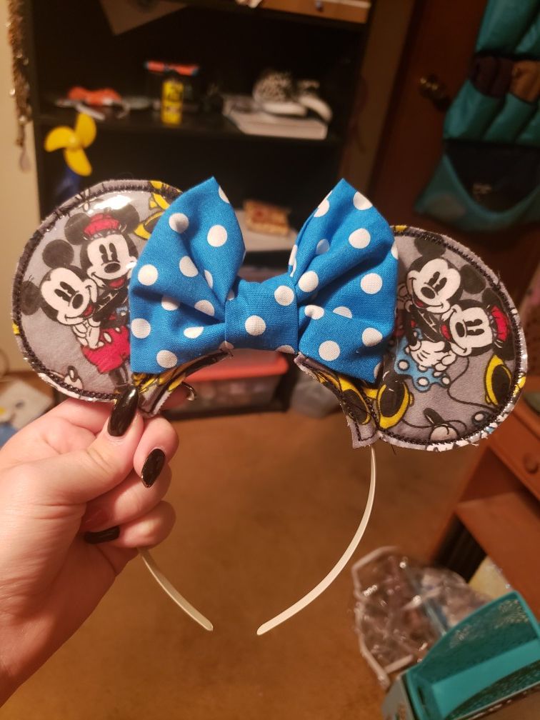 Handmade Minnie and Mickey Disney Ears