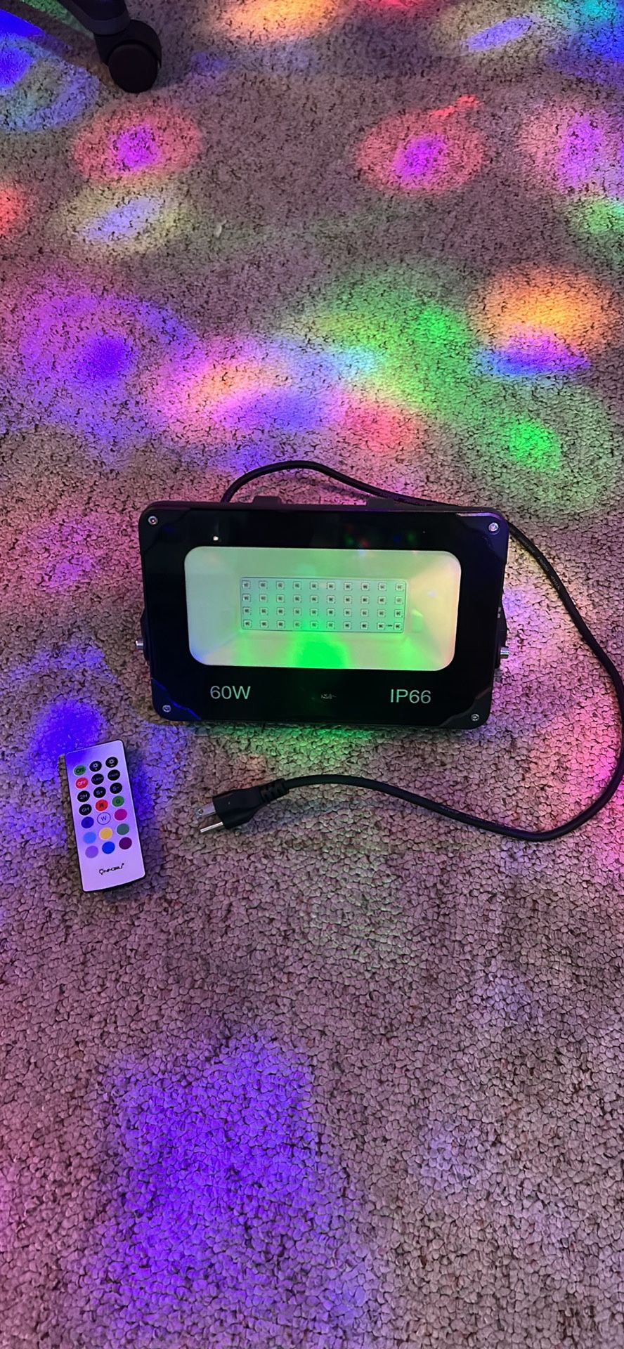60W RGB Flood Light W/ Remote