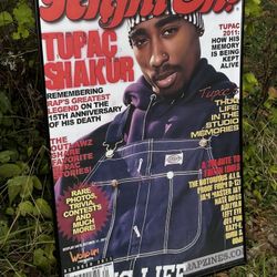 Right On! Magazine Tupac Shakur 40th Anniversary Poster – 2011 Tribute Cover – Rare Hip Hop Canvas Print