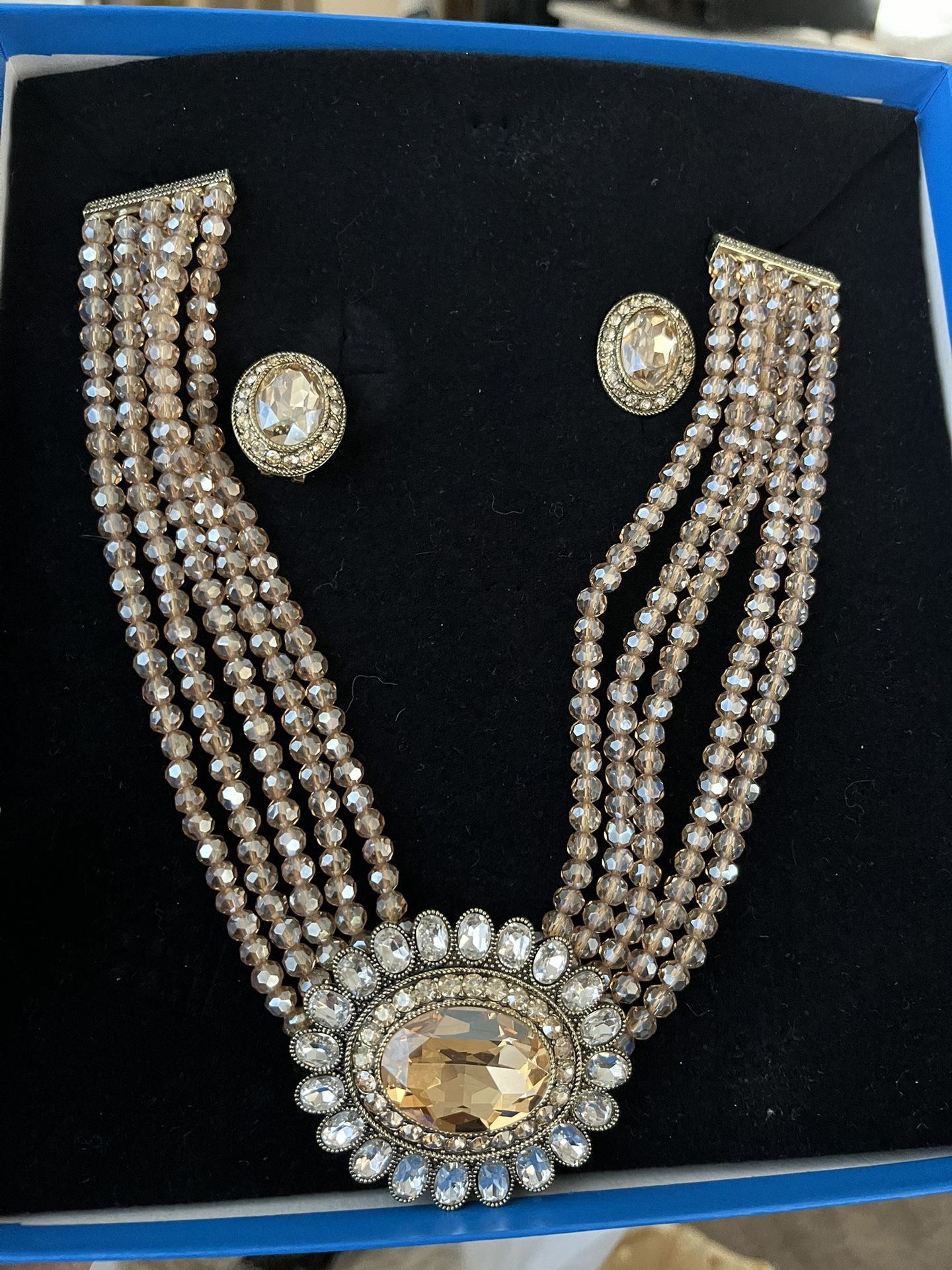 Heidi Daus NEW Statement choker and earrings. SERIOUS BUYERS ONLY!!!!