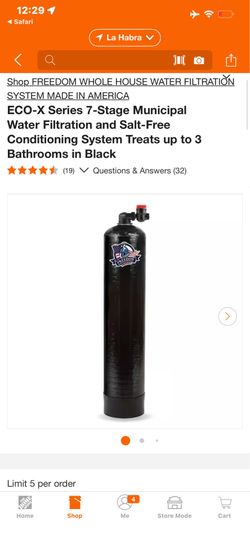 Freedom ECO-X Series 7-Stage Whole House Water Filtration and Salt-Free Conditioning System
