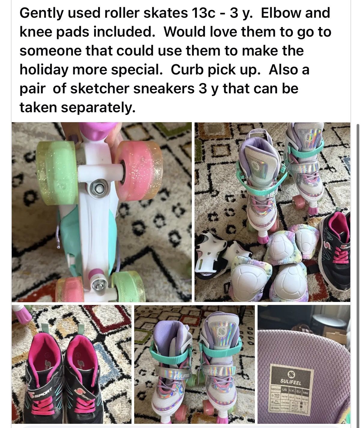 3Y Roller Skates And Sneaker
