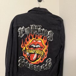 Rolling Stones Black Denim Jacket