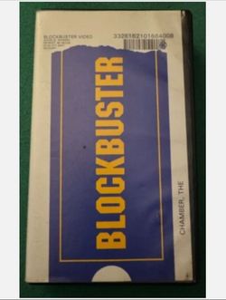 The Chamber VHS Blockbuster Video Tape