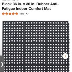 new rubber mats - two - 36 inches By 36 Inches eac