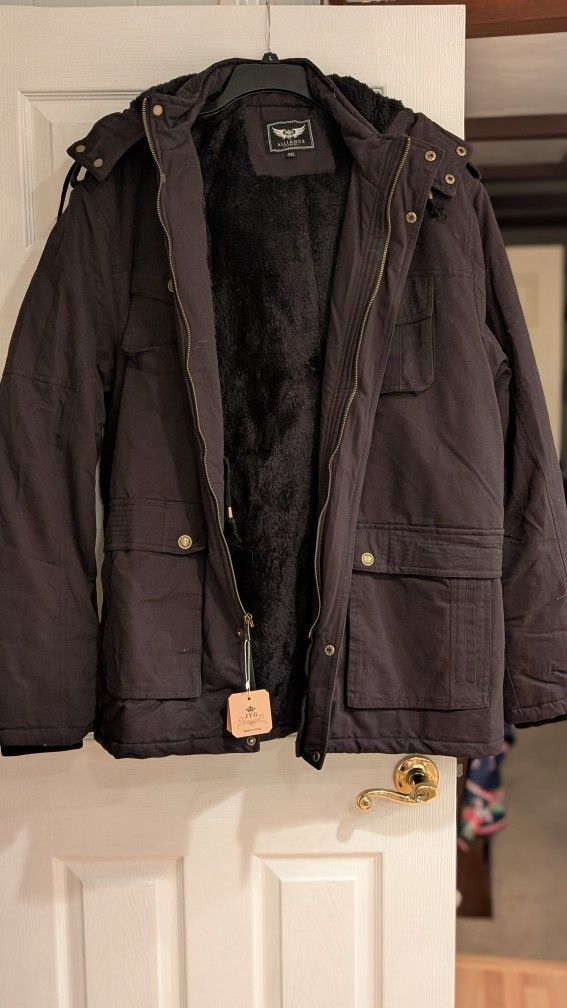 Men's Black Parka
